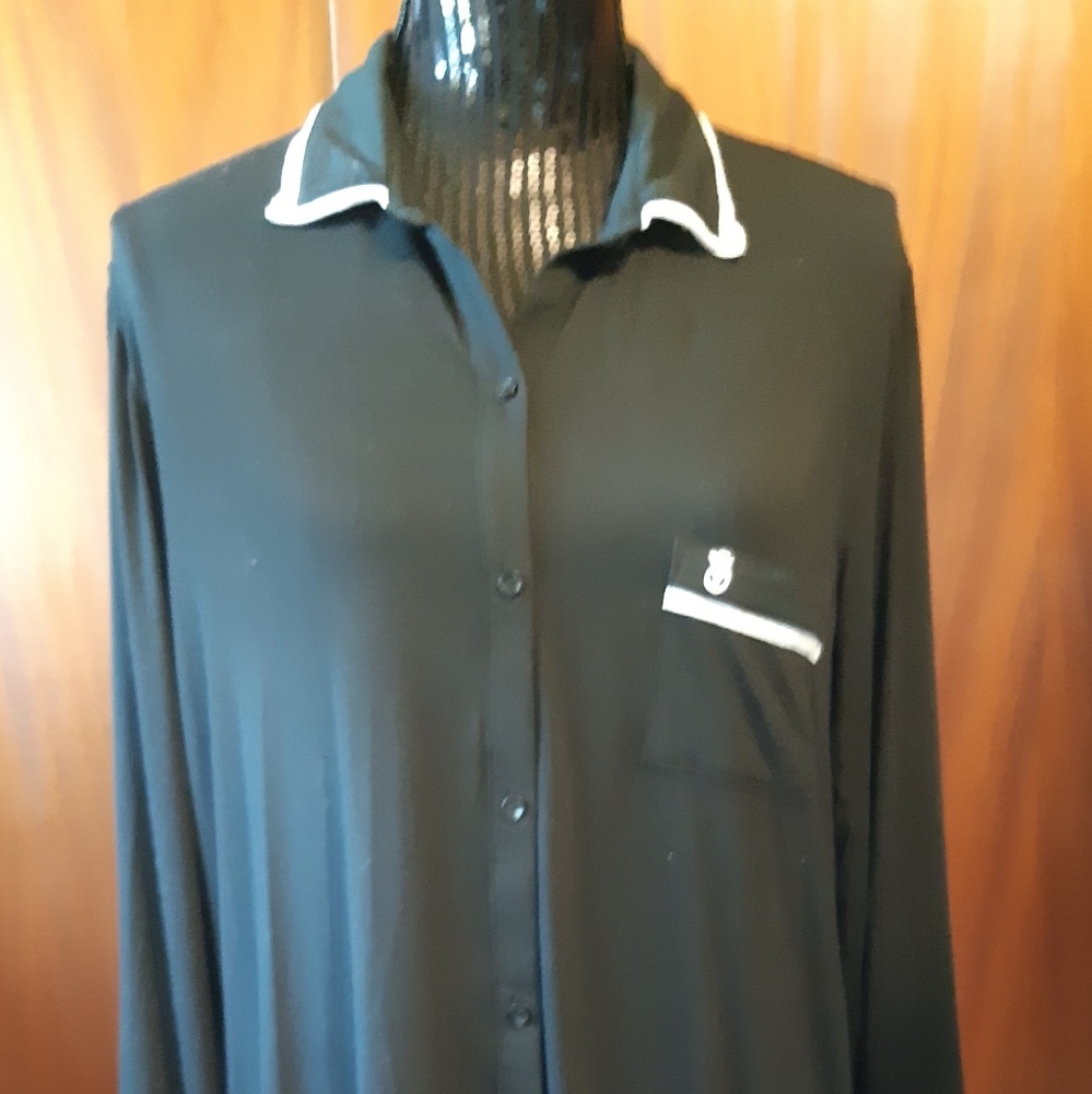 Victoria's Secret Signature Black Nightshirt Large